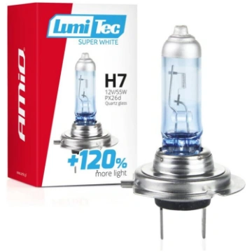 Halogen bulb H7 12V 55W LumiTec Super White +120% 