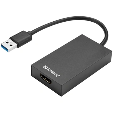Adapter USB Sandberg USB-A - HDMI Czarny (USB 3.0 