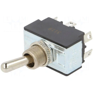 Switch: toggle | Pos: 2 | DPDT | ON-ON | 21A/14VDC