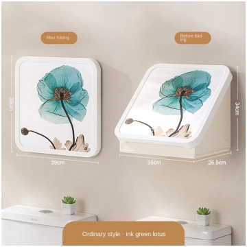 Bathroom Waterproof Perforated Wall Painting Stora