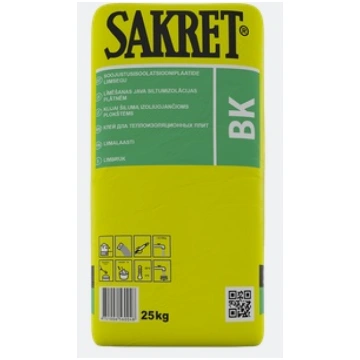 Sakret BK 25kg līmēšanas java putuplastam/vatei