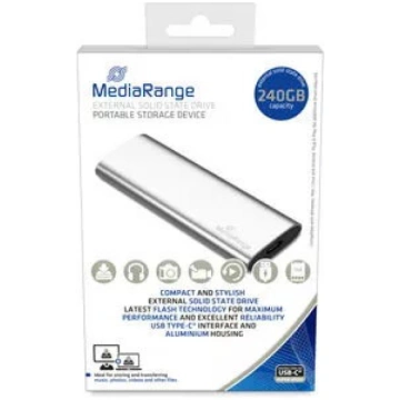 Ārējais SSD diskdziņš MediaRange 240GB M.2 USB Typ