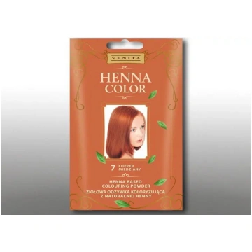 Matu krāsa pulverī Venita Henna Color 30 g — 7 Cūk