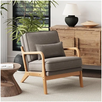 COLAMY Mid-Century Modern Living Room Armchair, Lo