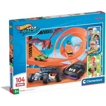 CLEMENTONI HOTWHEELS puzle, 104 gab., 25776 CLEMEN