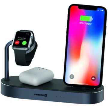 Swistten 4in1 MFI Wireless Docking Station 45W Bez