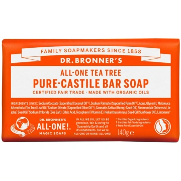 DR. BRONNERS Tea Tree Pure Castile Soap Bar 140g