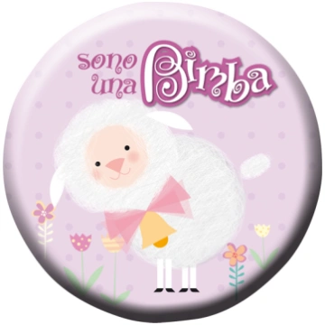 ROUND FOIL PRINTED "SONO UNA BIMBA" 18"