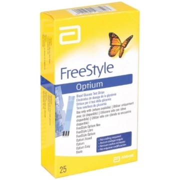 ABBOTT FREESTYLE OPTIUM glikozes testa sloksnes, 2
