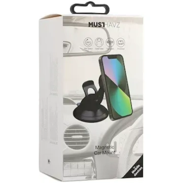Magnetic Car Holder with Suction Cup by Musthavz B