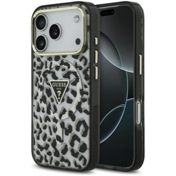 Guess Leopard Glitter MagSafe Case for iPhone 17 P