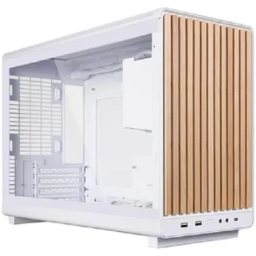 Case LIAN LI micro ATX/Micro-ITX White/Wood Micro 