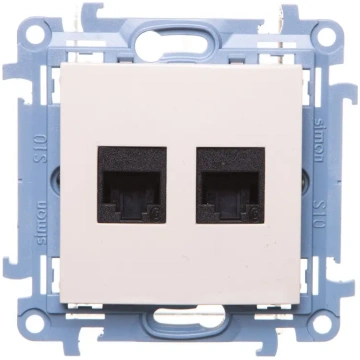 Kontakt-Simon Computer socket Simon 10 double RJ45
