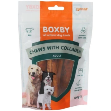 Boxby Chew with collagen 100g - papildbarība pieau