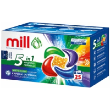MILL PRO 5k laundry capsules + COLOR softening bea