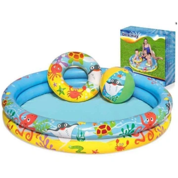 BESTWAY 51124 Biljarda bumba apaļā baseinā 122cm