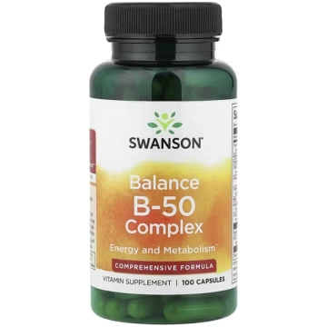Swanson Vitamins, Balance B-50 Complex, 100 Capsul