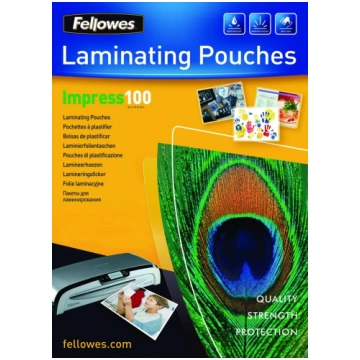Fellowes A4 Glossy 100 Micron Laminating Pouch - 1