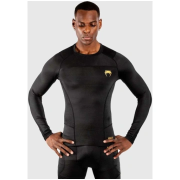 Rashguard Venum G-Fit Black-gold long sleeves