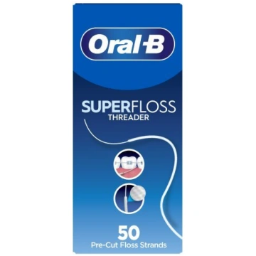 Oral-B Super Floss zobu diegs, 50 gab
