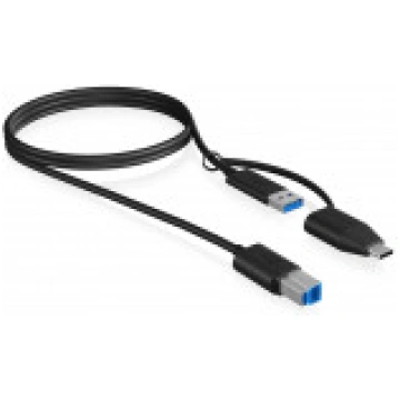 IB-CB032 USB 3.2 (Gen 1) Type-B to Type-A & Type-C