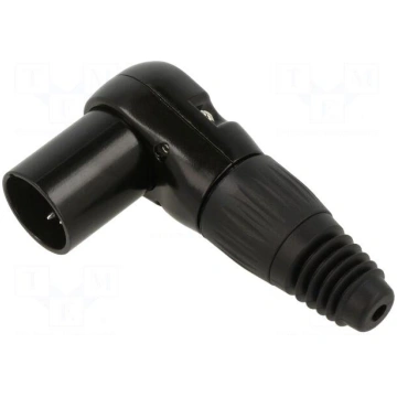 Connector: XLR | plug | male | RAMP | PIN: 4 | ang