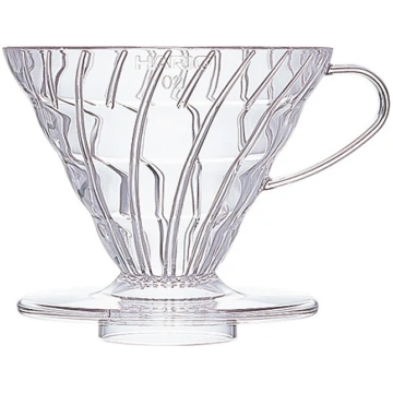 HARIO VDR-02T COFFEE DRIPPER V60 CLEAR Ditta Artig