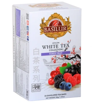 Baltā tēja BASILUR WHITE TEA Forest Fruit 20 EN