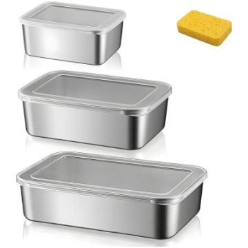 3 nerūsējošā tērauda cepamo paplākšņu komplekts, b