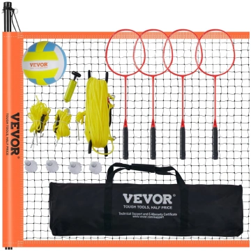 VEVOR āra volejbola un badmintona komplekts, 3×9,7