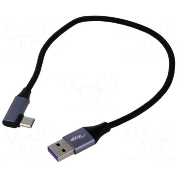Cable | USB 2.0 | USB A plug,USB C angled plug | n