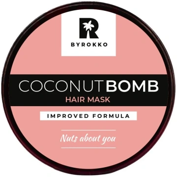NONE BYROKKO Shine Brown Coconut Bomb matu maska a