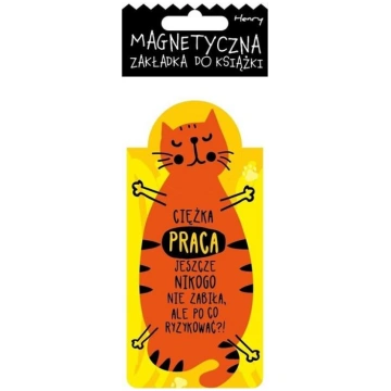 Magnētiskā grāmatzīme - Cat darbs - Henry Nav norā