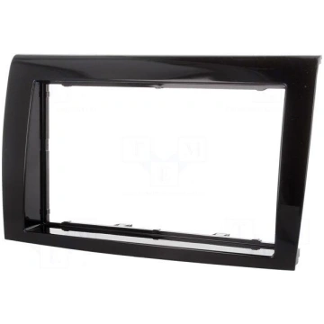 Radio mounting frame | Fiat | 2 DIN | black gloss 