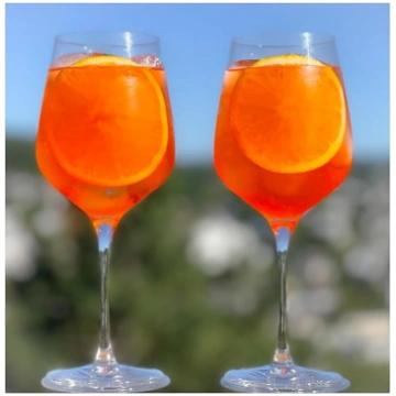 Topkapi Aperol Spritz glāze Dawn XL - Aperol glāze