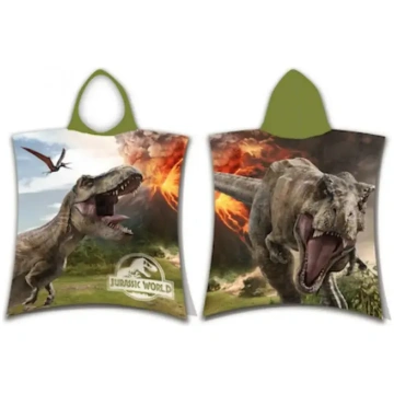 Bērnu pončo dvielis ar kapuci Jurassic World Park 
