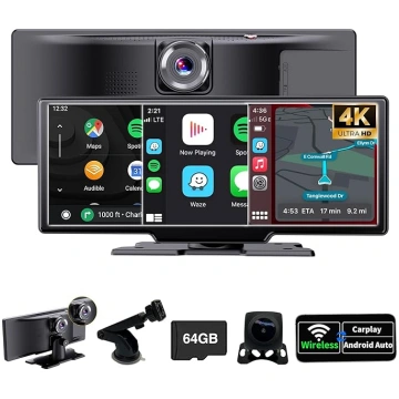 SCUMAXCON Pārnēsājams auto radio Bezvadu CarPlay A