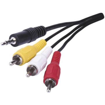 Savienojuma vads 3.5mm spraudnis - 3RCA spraudnis 