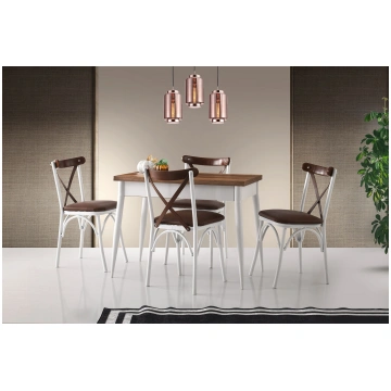 Galds izvelkams Kalune Design Dolunay 1282, balts 
