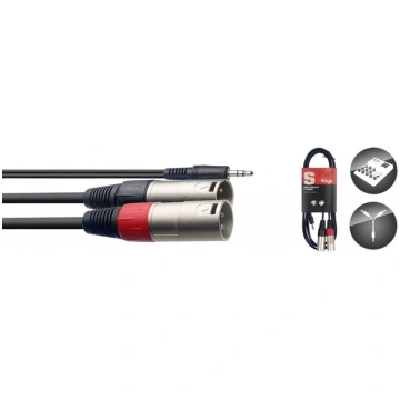 Stagg SYC2/MPSB2XM, Aux 3.5 mm/XLR, 2 m