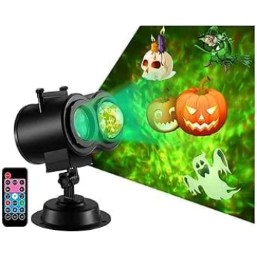 2 IN 1 Water Wave Ripple Stage Light mit 12 Slides