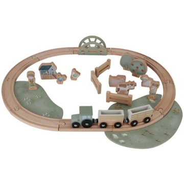 Little Dutch wooden train track Little Farm FSC ko
