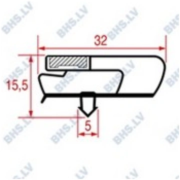 SNAP-IN GASKET 580x460 mm LF L3186660