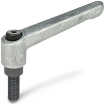 Adjustable lever GN 300-30-M6-40-RH without coatin