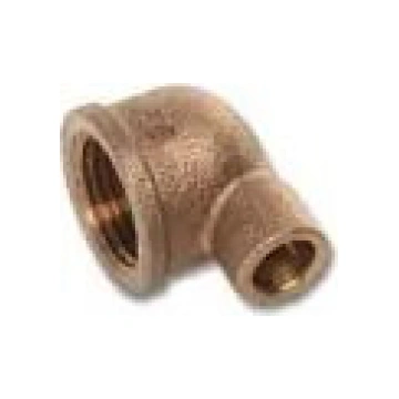 Bronzas liekums SANHA 4090 90° iekšējā vītne 22 mm
