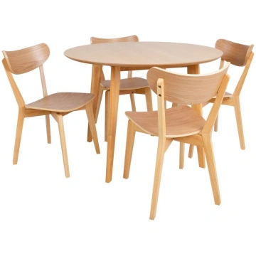 Söögilauakomplekt ROXBY ümar laud D105xH76cm, 4 to