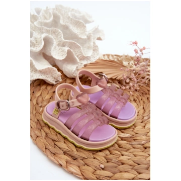 Bērnu sandales ar lipīgām aizdarēm NN385020 Violet