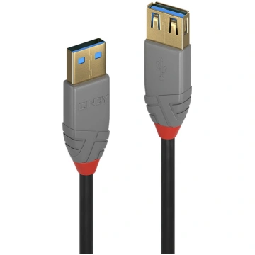 Lindy 3m USB 3.2 Type A Extension Cable, 5Gbps, An