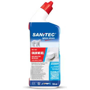 Hloru saturošs želejveidīgs sanitāro mezglu tīrīša