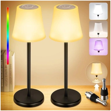 Tischlampe Kabellos Dimmbare LED Akku Tischleuchte